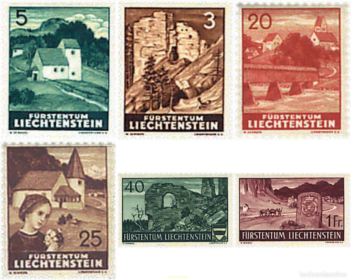 Sellos: 339228 MNH LIECHTENSTEIN 1937 MOTIVOS VARIOS