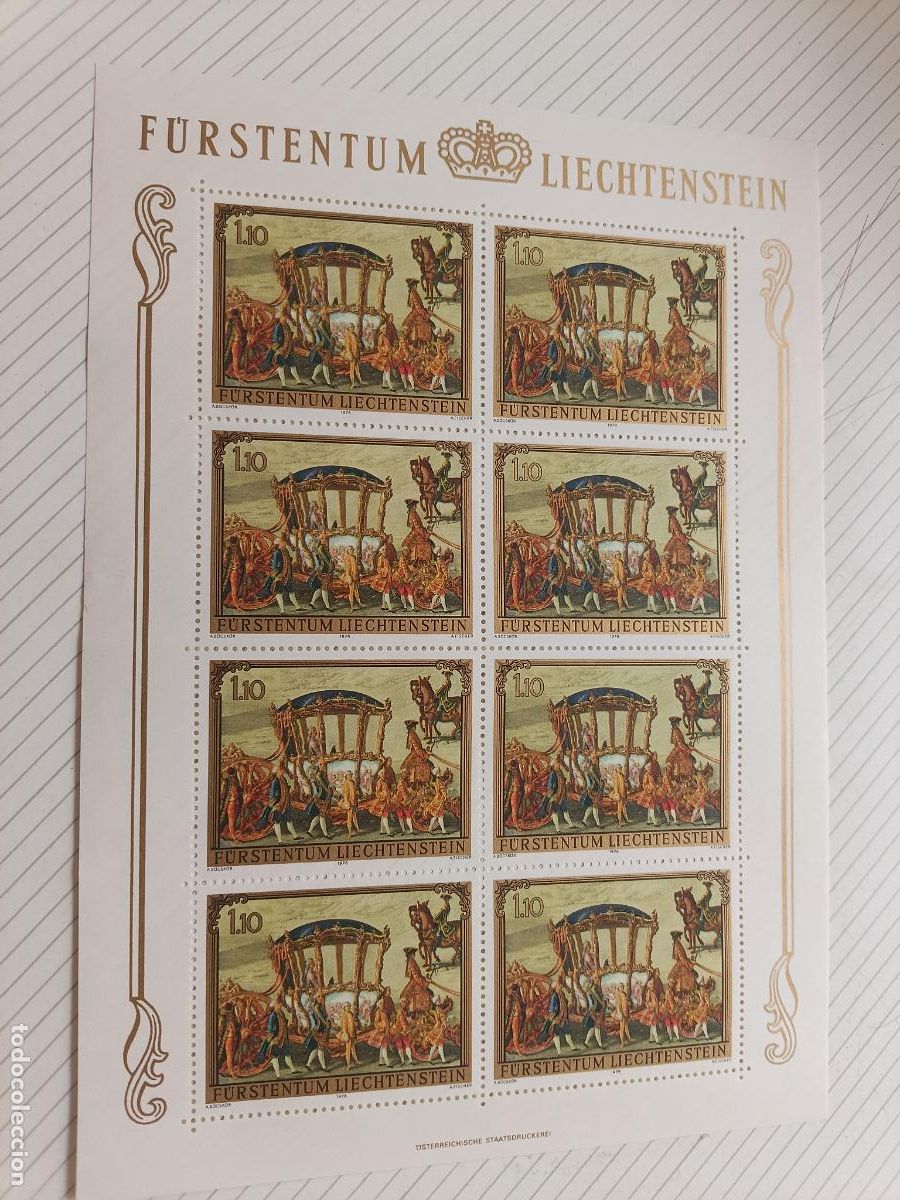 Sellos: Liechtenstein 1978. Hojita nueva