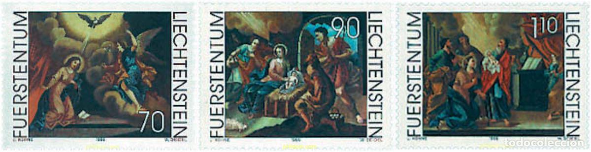 Sellos: 80185 MNH LIECHTENSTEIN 1999 NAVIDAD. PINTURAS DE JOSEPH WALSER
