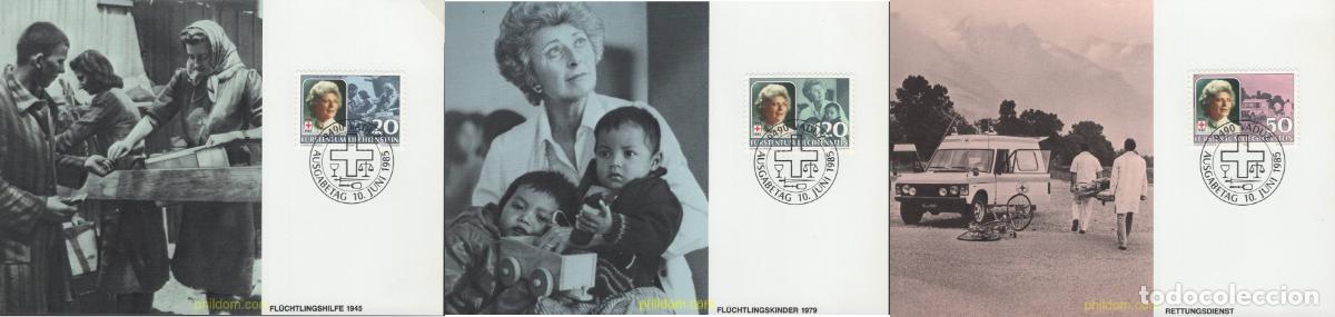 Sellos: 643946 MNH LIECHTENSTEIN 1985 40 A&Ntilde;OS DE PRESIDENCIA DE LA CRUZ ROJA DE LA PRINCESA GEORGINA