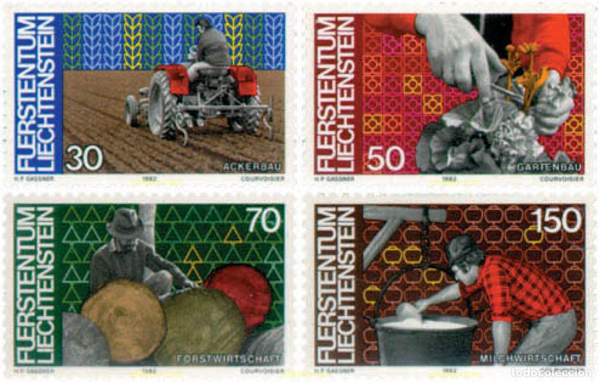 Sellos: 78281 MNH LIECHTENSTEIN 1982 EL HOMBRE Y EL TRABAJO