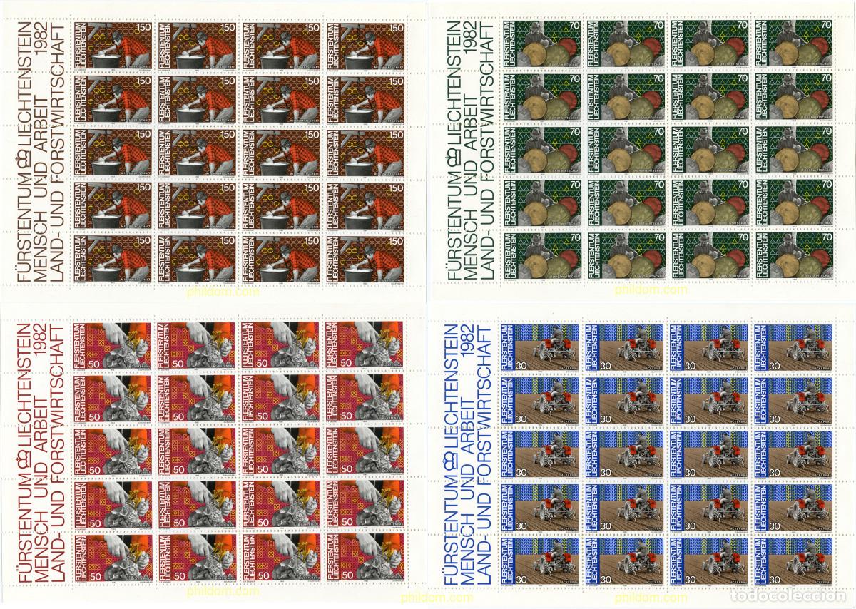 Sellos: 262186 MNH LIECHTENSTEIN 1982 EL HOMBRE Y EL TRABAJO