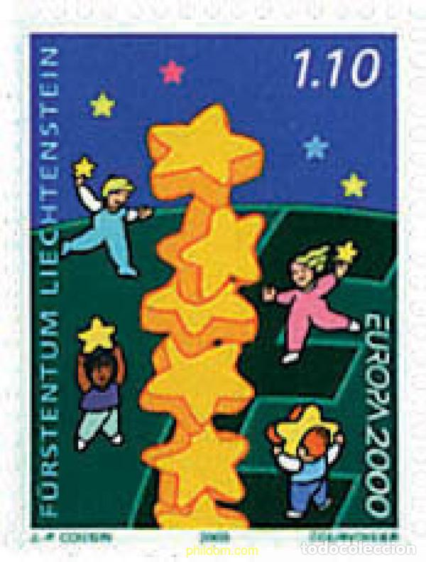 Sellos: 77696 MNH LIECHTENSTEIN 2000 EUROPA CEPT. CONSTRUCCION EUROPEA