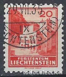 Sellos: LIECHTENSTEIN 1934-35 - TURISMO, AYUNTAMIENTO DE VADUZ - USADO