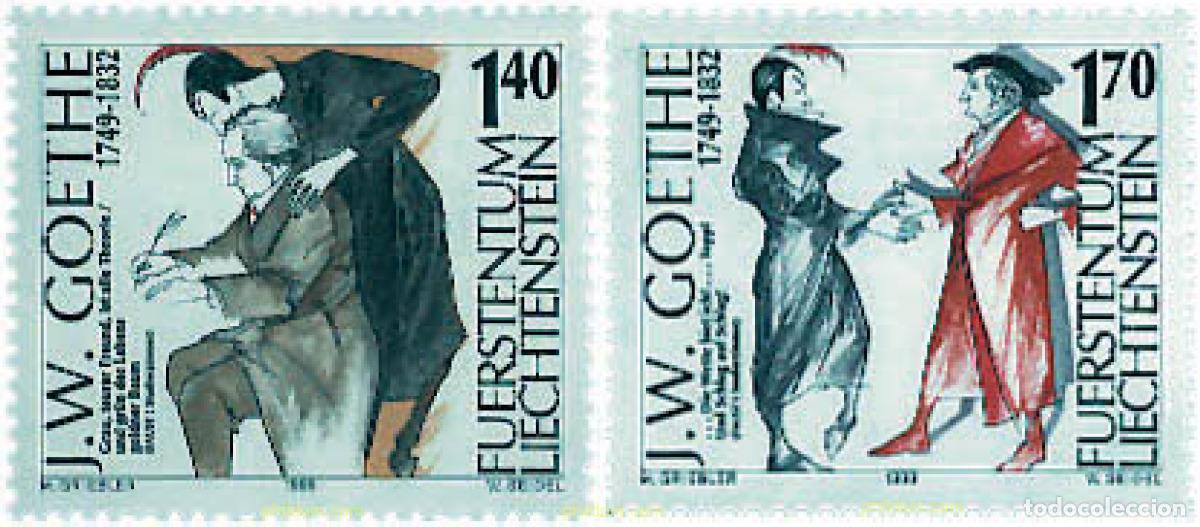 Sellos: 80188 MNH LIECHTENSTEIN 1999 250 ANIVERSARIO DEL NACIMIENTO DE JOHANN WOLFGANG VON GOETHE