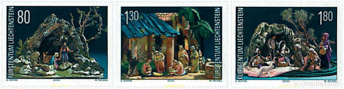 Sellos: 80194 MNH LIECHTENSTEIN 2000 NAVIDAD. PESEBRES