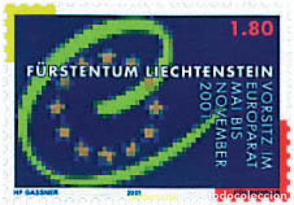 Sellos: 80196 MNH LIECHTENSTEIN 2001 CONSEJO DE EUROPA