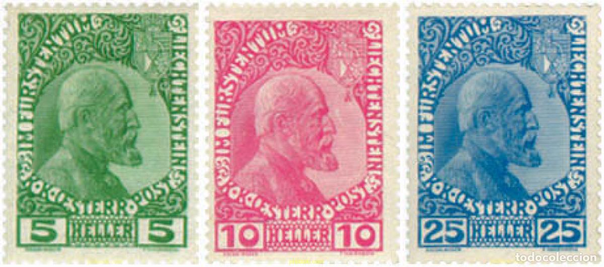 Sellos: 216133 HINGED LIECHTENSTEIN 1912 PRINCIPE JOHANN II