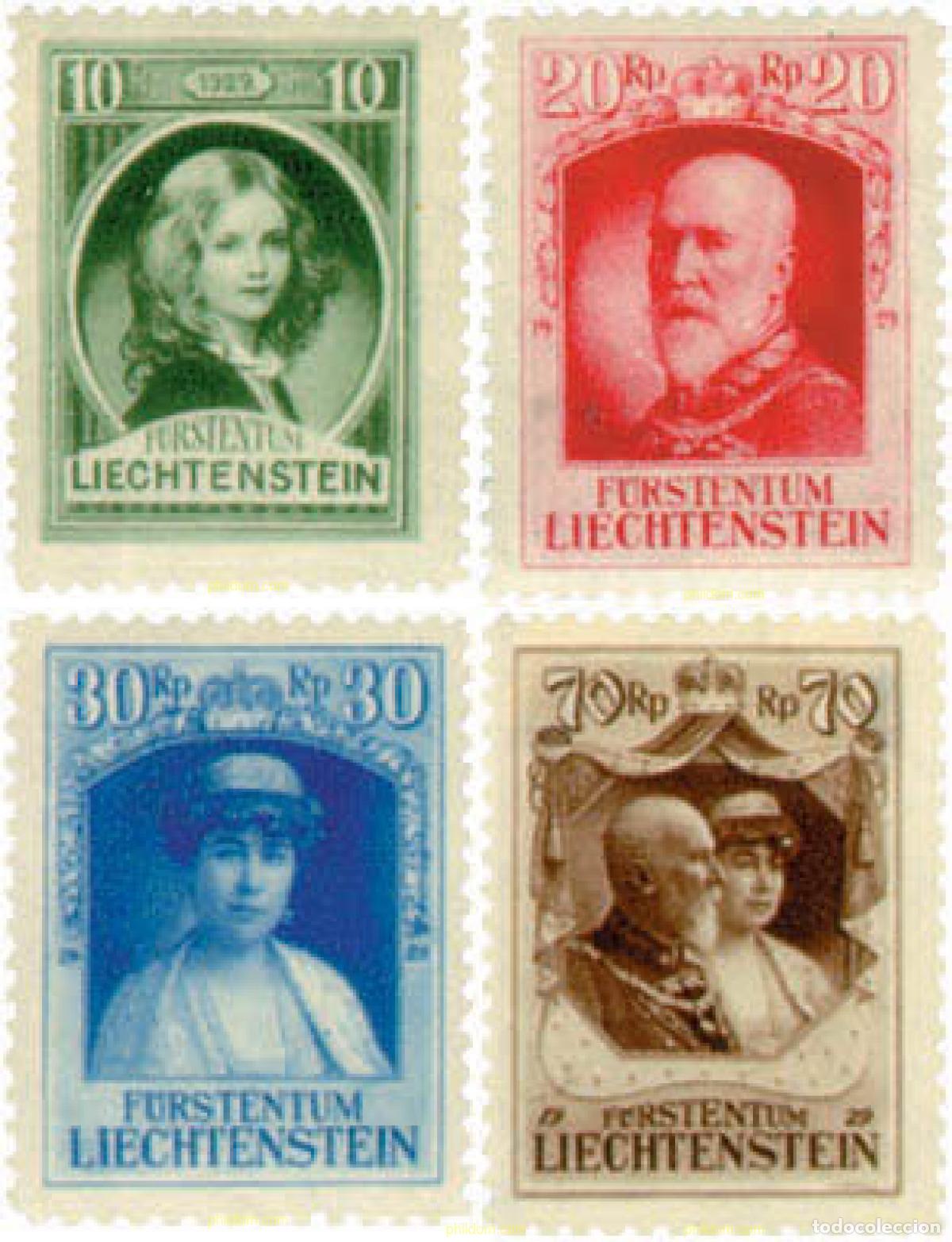 Sellos: 339225 HINGED LIECHTENSTEIN 1929 LLEGADA AL TRONO DE FRANZ I