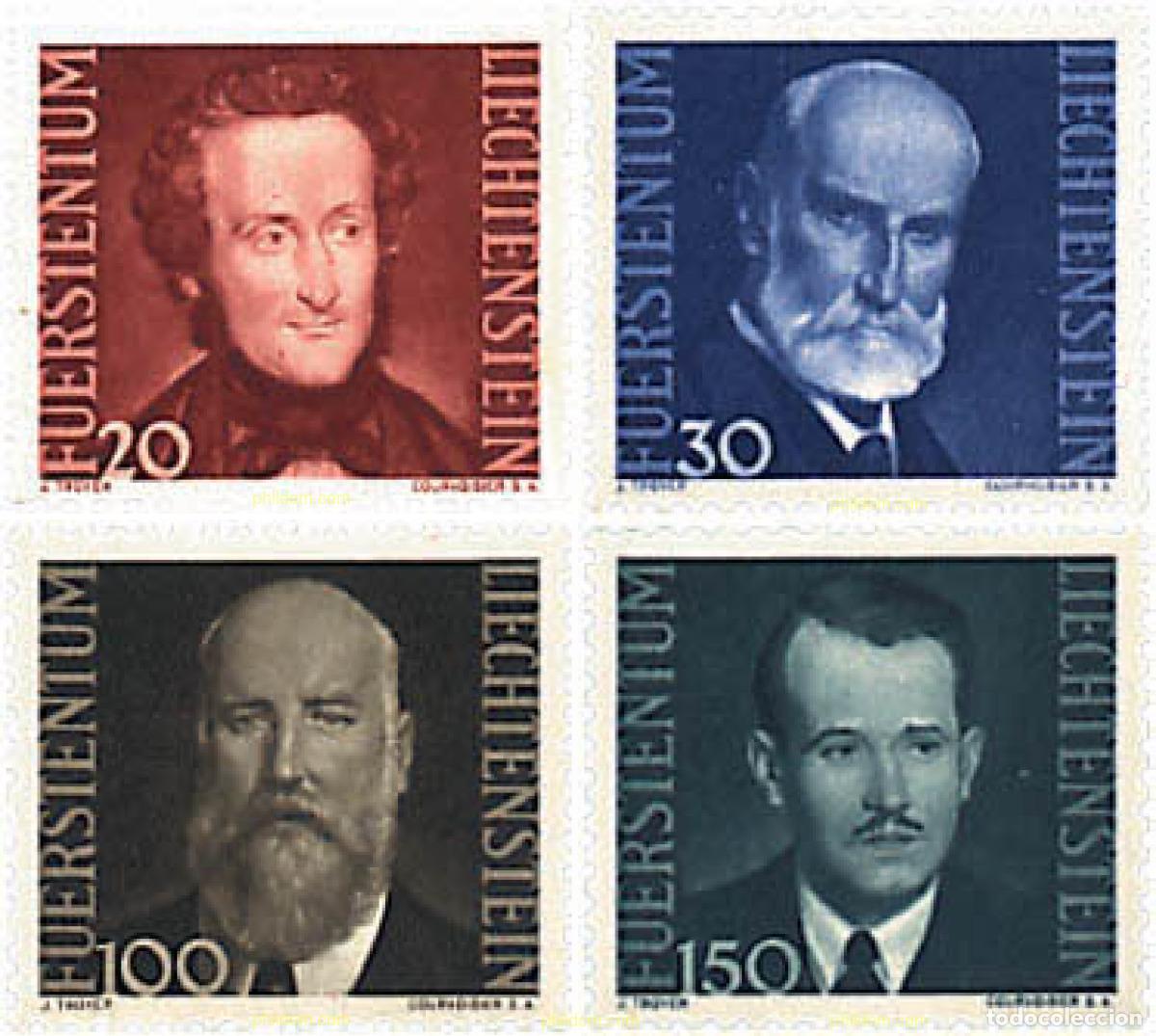 Sellos: 77553 MNH LIECHTENSTEIN 1943 RETRATOS DE LOS PRINCIPES
