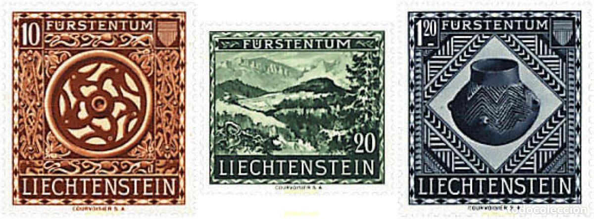 Sellos: 339238 HINGED LIECHTENSTEIN 1953 DESCUBRIMIENTOS PREHISTORICOS