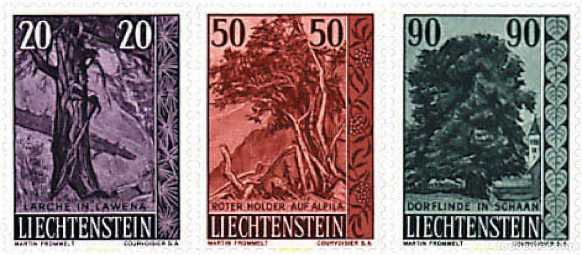 Sellos: 80760 MNH LIECHTENSTEIN 1959 ARBOLES Y ARBUSTOS