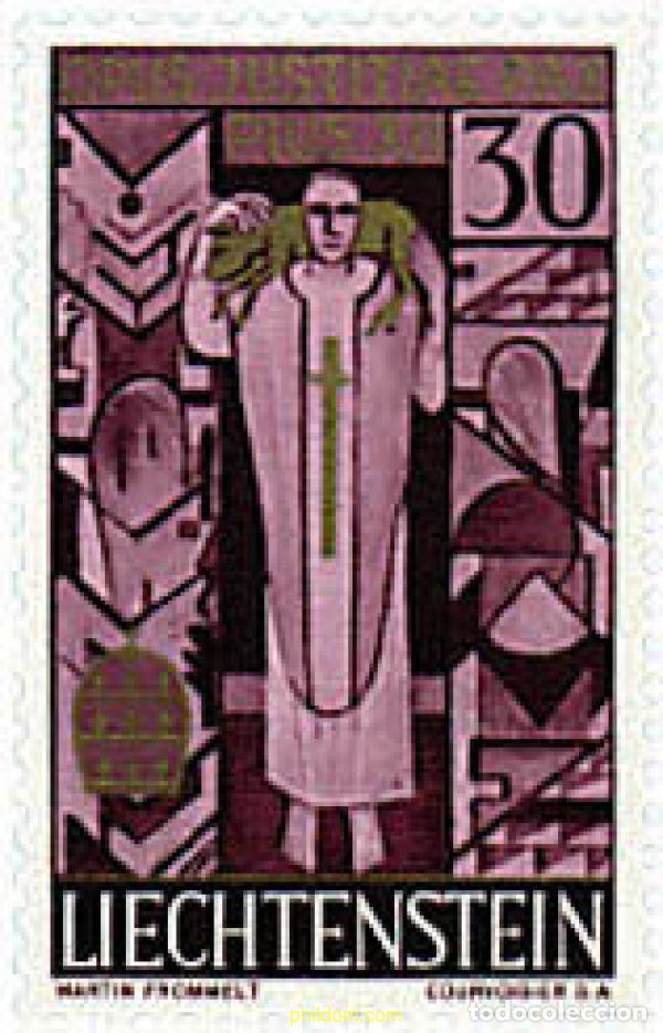 Timbres: 80761 MNH LIECHTENSTEIN 1959 EN MEMORIA DEL PAPA PIO XII