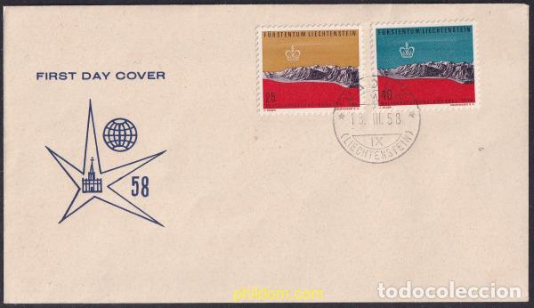 Timbres: 427174 MNH LIECHTENSTEIN 1958 EXPOSICION INTERNACIONAL EN BRUSELAS