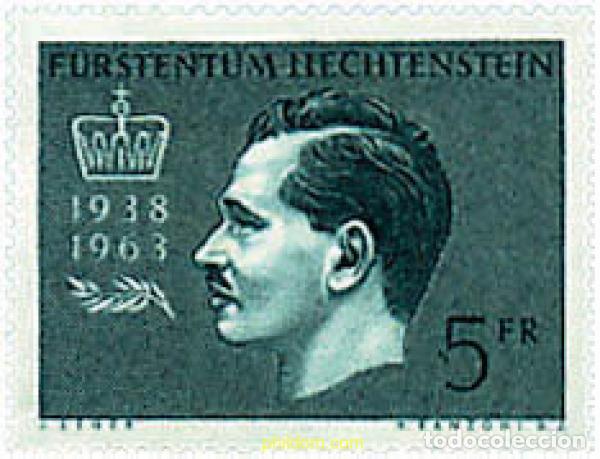 Selos: 81631 MNH LIECHTENSTEIN 1963 25 ANIVERSARIO DEL REINADO DEL PRINCIPE FRANZ JOSEPH II