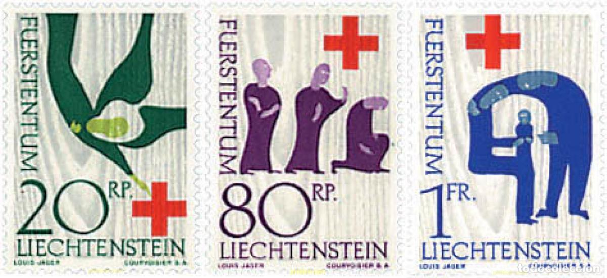 Selos: 77578 MNH LIECHTENSTEIN 1963 CENTENARIO DE LA CRUZ ROJA INTERNACIONAL
