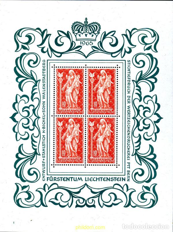 Francobolli: 12448 MNH LIECHTENSTEIN 1965 LA VIRGEN CON EL NI&Ntilde;O