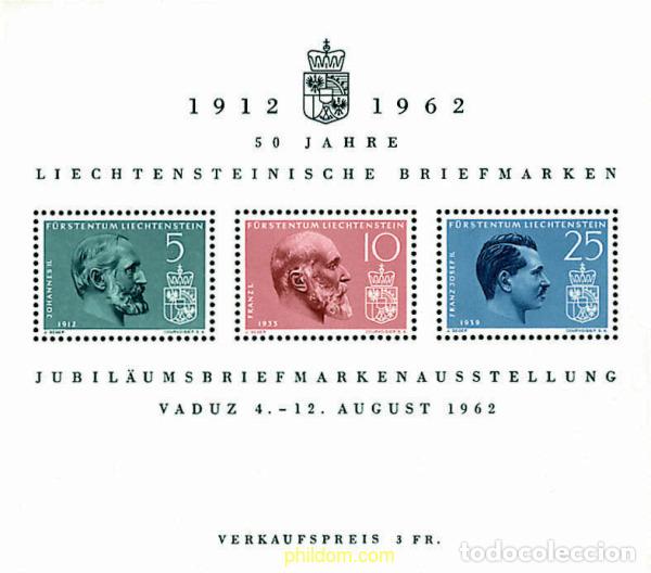 Sellos: 77577 MNH LIECHTENSTEIN 1962 EXPOSICION FILATELICA DE VADUZ