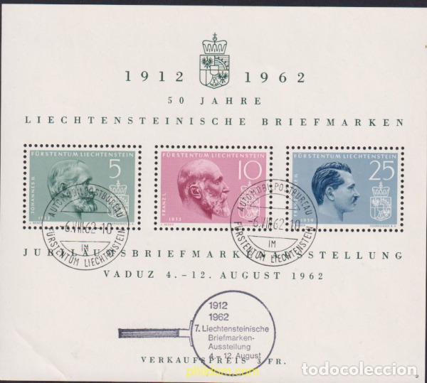 Sellos: 620790 USED LIECHTENSTEIN 1962 EXPOSICION FILATELICA DE VADUZ