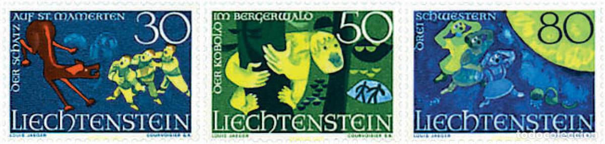 Sellos: 77585 MNH LIECHTENSTEIN 1968 LEYENDAS DE LIECHTENSTEIN