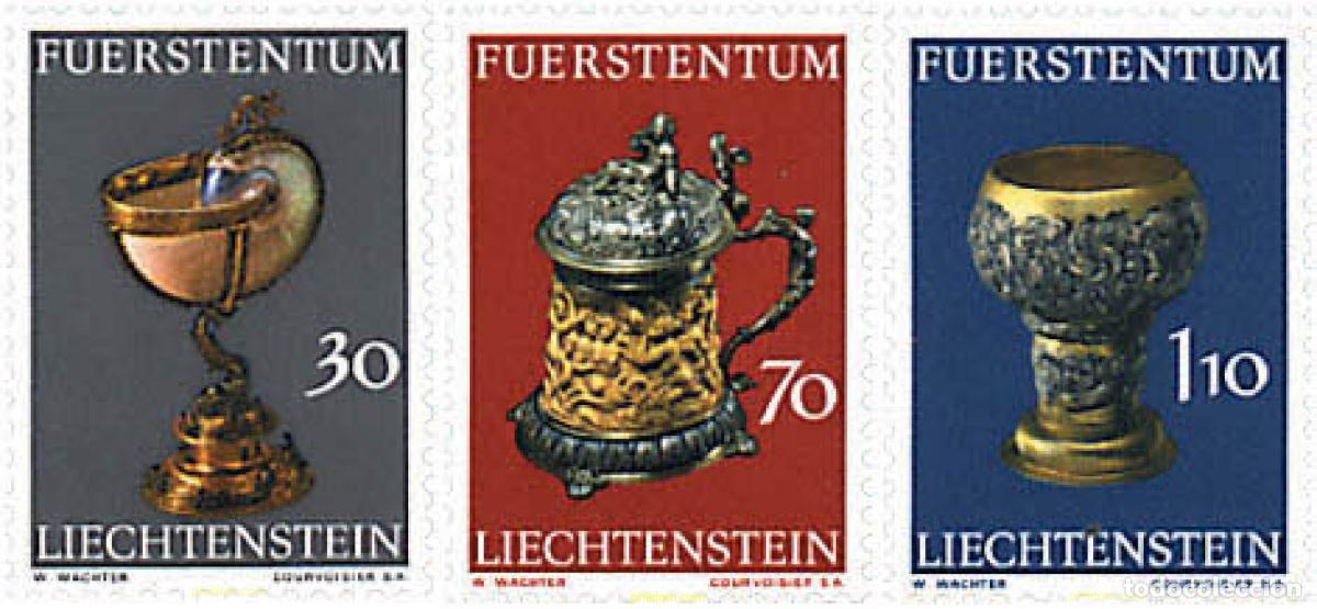 Francobolli: 77600 MNH LIECHTENSTEIN 1973 PIEZAS DEL TESORO DEL CASTILLO
