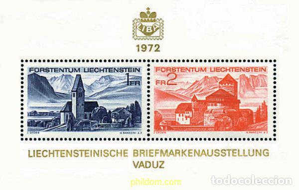 Francobolli: 79583 MNH LIECHTENSTEIN 1972 LIBA 72. EXPOSICION FILATELICA NACIONAL