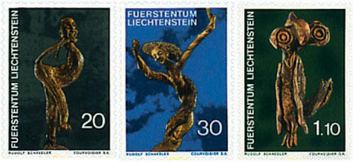 Sellos: 79990 MNH LIECHTENSTEIN 1972 ESCULTURAS DE MADERA DE RUDOLF SCHAEDLER