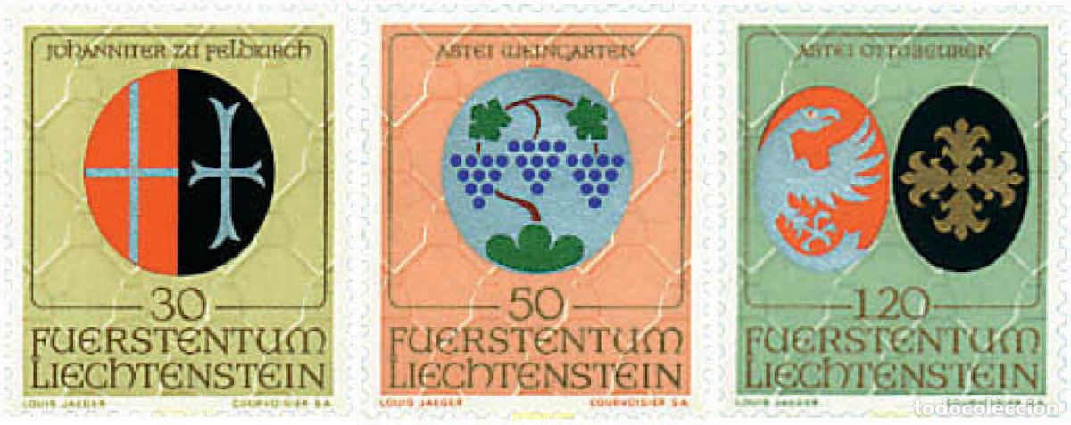 Sellos: 77597 MNH LIECHTENSTEIN 1971 ESCUDOS ECLESIASTICOS