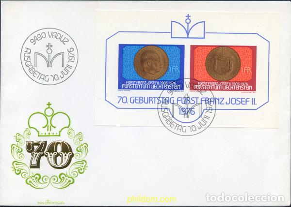 Sellos: 251857 MNH LIECHTENSTEIN 1976 70 ANIVERSARIO DEL PRINCIPE FRANZ JOSEPH II
