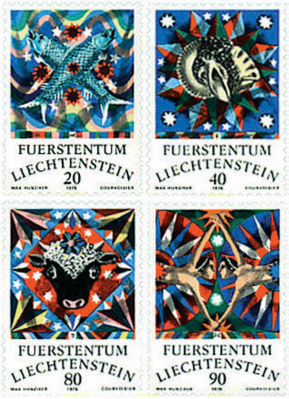 Sellos: 77619 MNH LIECHTENSTEIN 1976 SIGNOS DEL ZODIACO