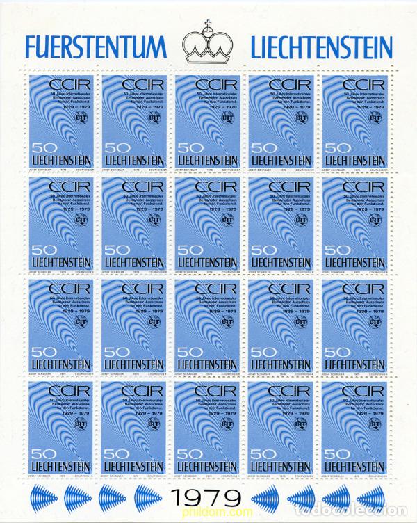 Sellos: 262180 MNH LIECHTENSTEIN 1979 30 ANIVERSARIO DEL COMITE CONSULTOR INTERNACIONAL DE RADIOCOMUNICACIO