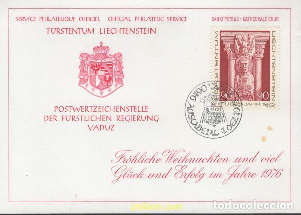 Sellos: 645082 MNH LIECHTENSTEIN 1975 NAVIDAD. CAPITELES DE LA CATEDRAL DE CHUR