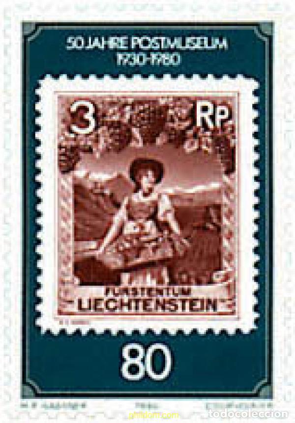 Sellos: 77629 MNH LIECHTENSTEIN 1980 50 ANIVERSARIO DEL MUSEO POSTAL