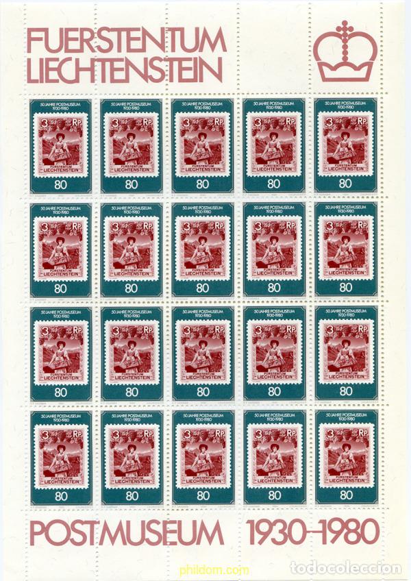 Sellos: 262198 MNH LIECHTENSTEIN 1980 50 ANIVERSARIO DEL MUSEO POSTAL