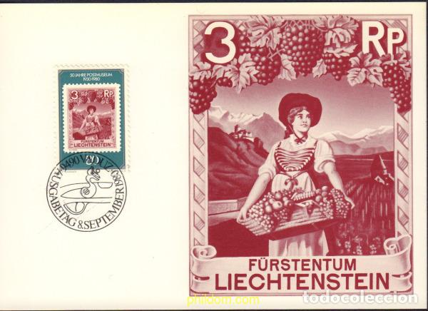 Sellos: 571855 MNH LIECHTENSTEIN 1980 50 ANIVERSARIO DEL MUSEO POSTAL