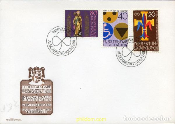 Sellos: 222405 MNH LIECHTENSTEIN 1981 1600 ANIVERSARIO DE SAN TEODORO