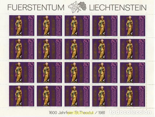 Stamps: 262192 MNH LIECHTENSTEIN 1981 1600 ANIVERSARIO DE SAN TEODORO