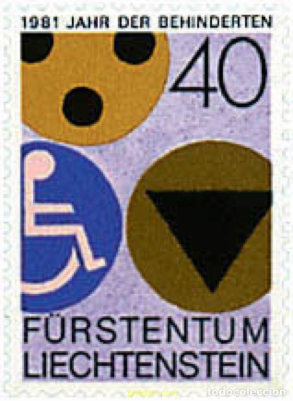 Timbres: 77640 MNH LIECHTENSTEIN 1981 A&Ntilde;O INTERNACIONAL DE LOS DISCAPACITADOS