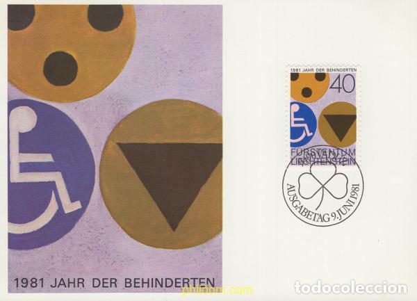 Timbres: 643970 MNH LIECHTENSTEIN 1981 A&Ntilde;O INTERNACIONAL DE LOS DISCAPACITADOS