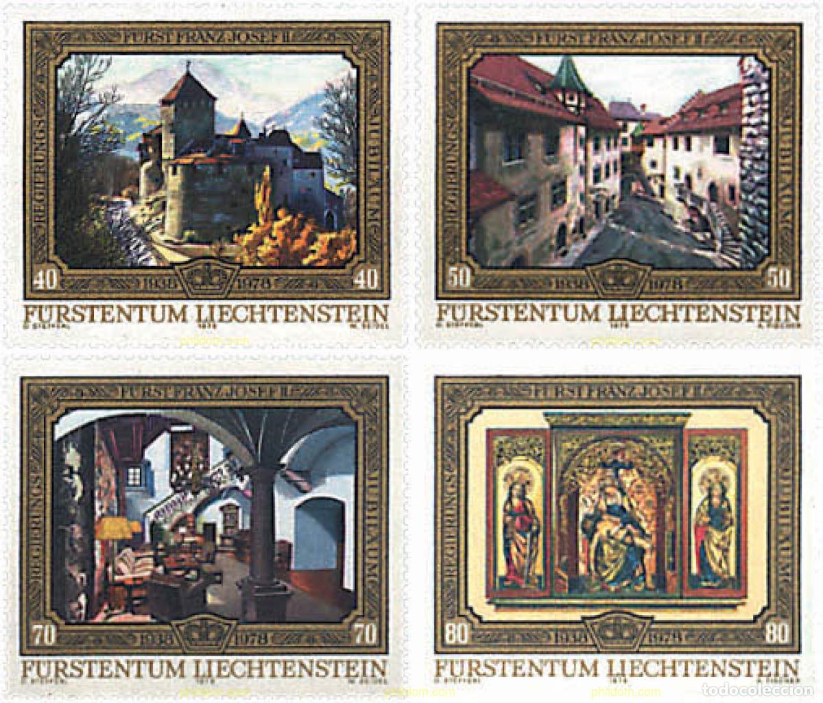 Timbres: 81640 MNH LIECHTENSTEIN 1978 40 ANIVERSARIO DEL REINADO DEL PRINCIPE FRANCISCO JOSE II