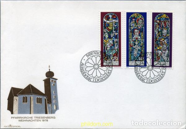 Timbres: 309391 USED LIECHTENSTEIN 1978 NAVIDAD. VIDRIERAS DE LA IGLESIA DE TRIESENBERG