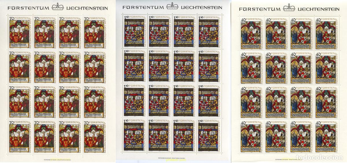 Timbres: 262177 MNH LIECHTENSTEIN 1979 VIDRIERAS HERALDICAS DEL MUSEO NACIONAL DE LIECHTENSTEIN