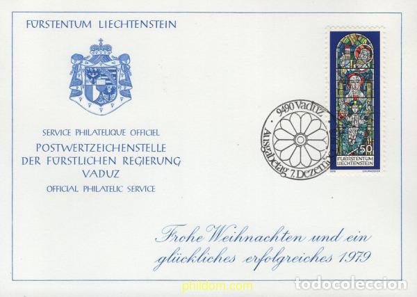 Timbres: 644963 MNH LIECHTENSTEIN 1978 NAVIDAD. VIDRIERAS DE LA IGLESIA DE TRIESENBERG