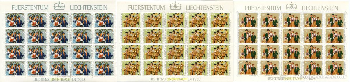 Stamps: 262203 MNH LIECHTENSTEIN 1980 TRAJES POPULARES
