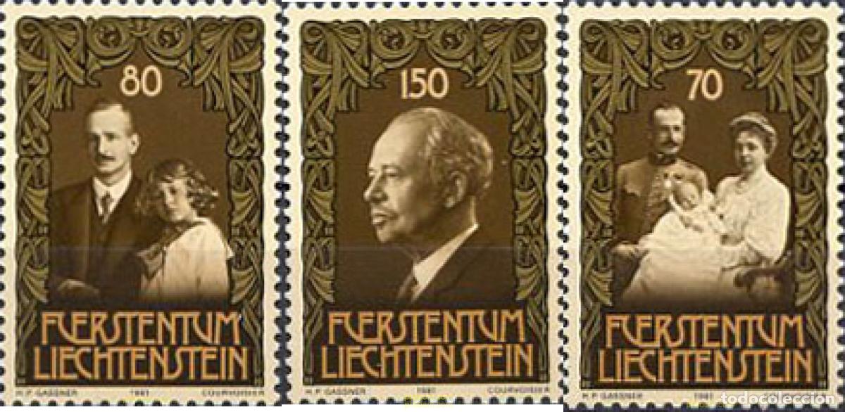 Stamps: 103812 MNH LIECHTENSTEIN 1981 75 ANIVERSARIO DEL NACIMIENTO DEL PRINCIPE FRANZ JOSEPH II