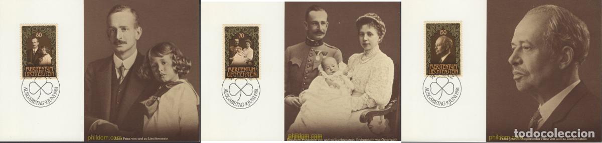 Stamps: 643967 MNH LIECHTENSTEIN 1981 75 ANIVERSARIO DEL NACIMIENTO DEL PRINCIPE FRANZ JOSEPH II