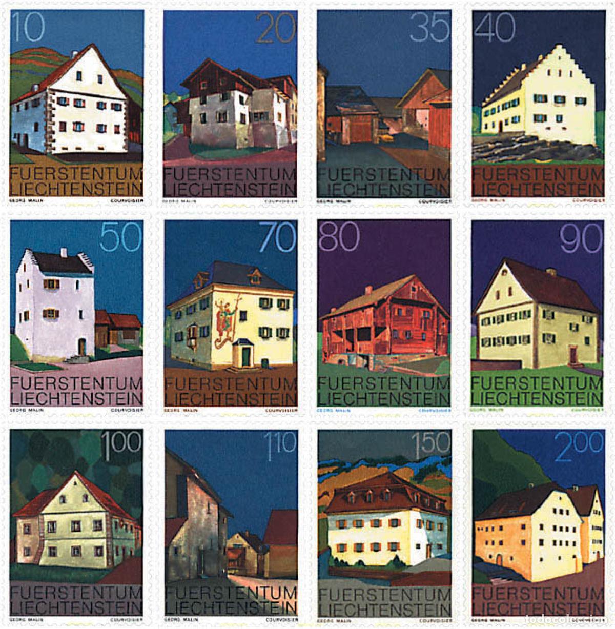 Stamps: 80786 MNH LIECHTENSTEIN 1978 EDIFICIOS DEL PRINCIPADO