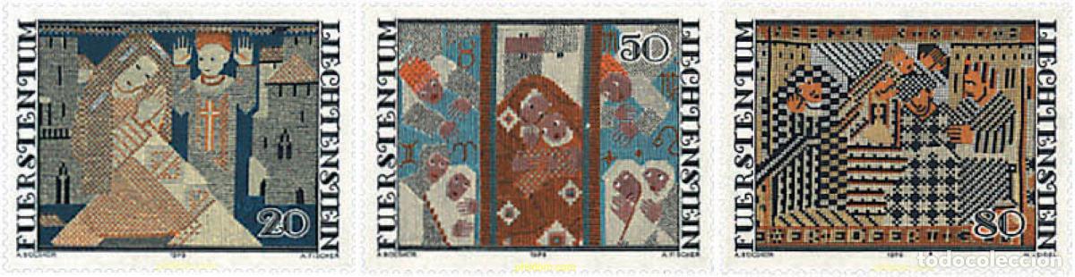 Stamps: 80004 MNH LIECHTENSTEIN 1979 NAVIDAD. TAPICES DE F. NIGG