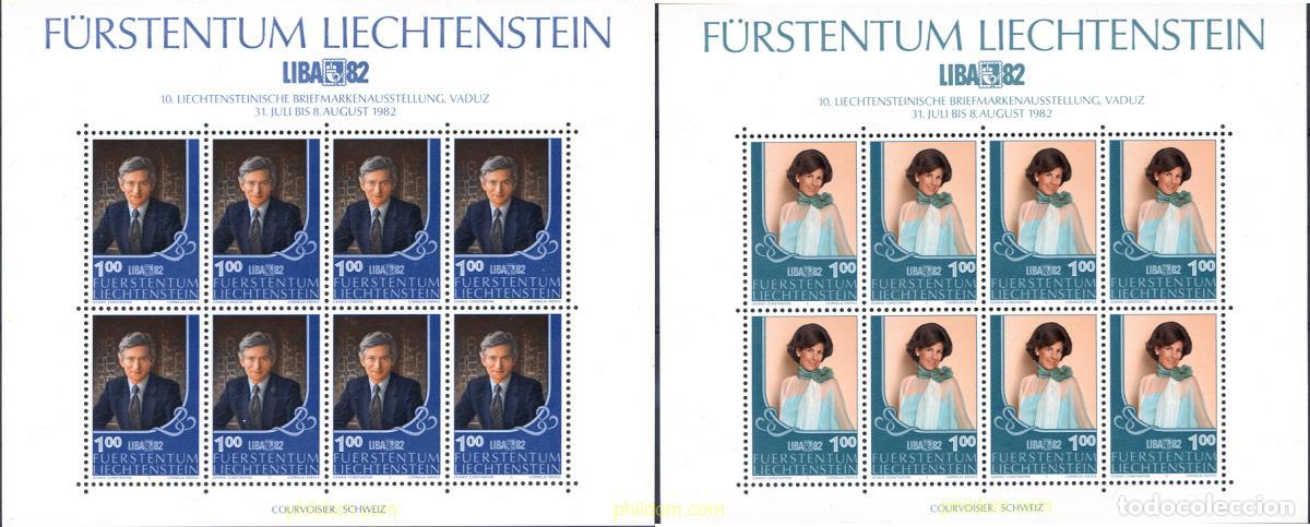 Briefmarken: 12516 MNH LIECHTENSTEIN 1982 LIBA 82. EXPOSICION FILATELICA NACIONAL