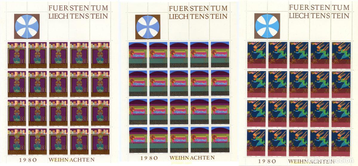 Briefmarken: 262196 MNH LIECHTENSTEIN 1980 NAVIDAD